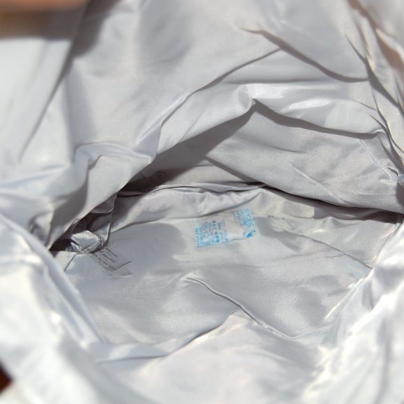 ISSEY MIYAKE Parfums White & Silver fabric TOTE shoulder BAG - Picture 3 of 4